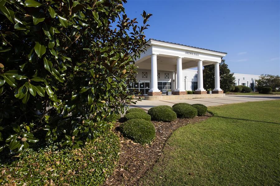  Front of main building on E. H. Gentry Facility Campus. 